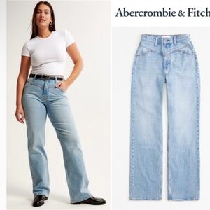 Abercrombie & Fitch Curve Love The 90’s Relaxed Jean High Rise